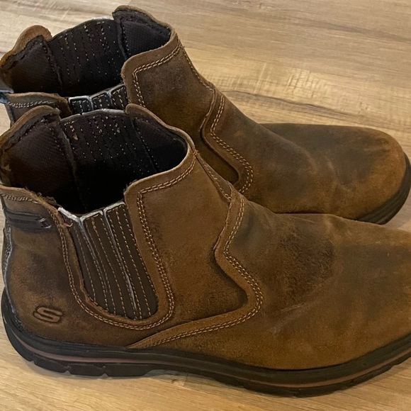 skechers mens relaxed fit Heath boots 10 - Picture 4 of 6